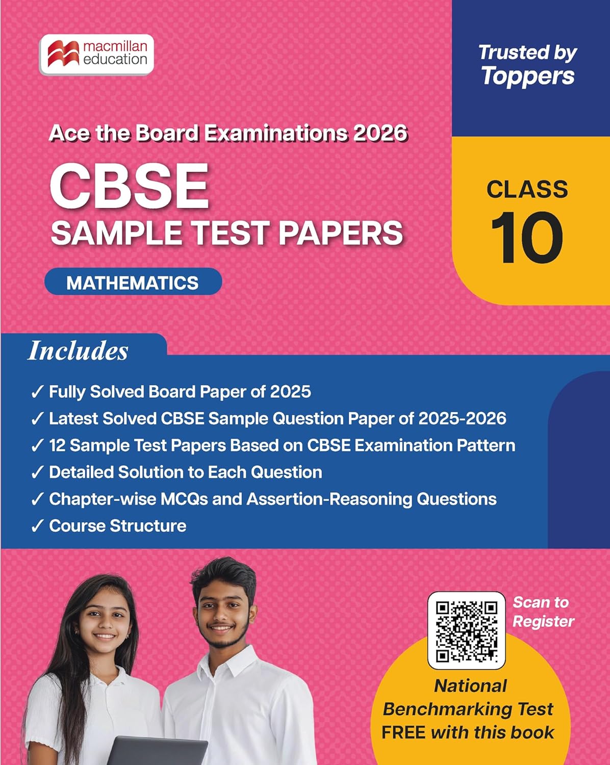 Macmillan CBSE Sample Test Papers Mathematics, Science, Social Science and English Language & Literature for Class 10 - Set of 4 Books - Latest for 2026 Examination. Paperback