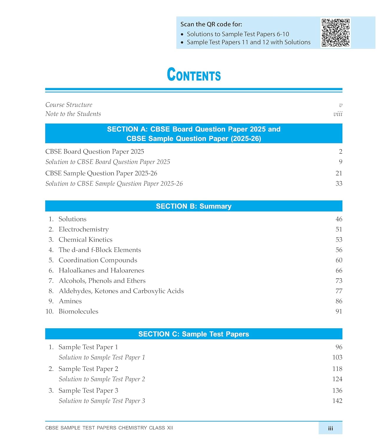 Macmillan CBSE Sample Test Papers Chemistry for Class 12 - Latest for 2026 Examination. Paperback