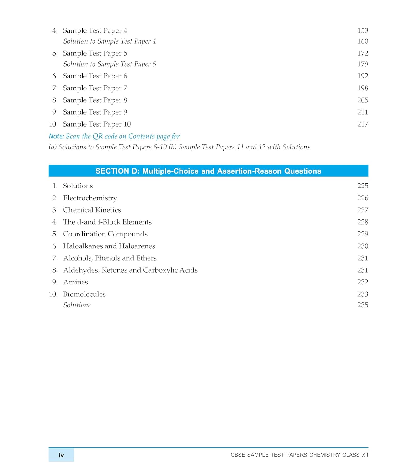 Macmillan CBSE Sample Test Papers Chemistry for Class 12 - Latest for 2026 Examination. Paperback
