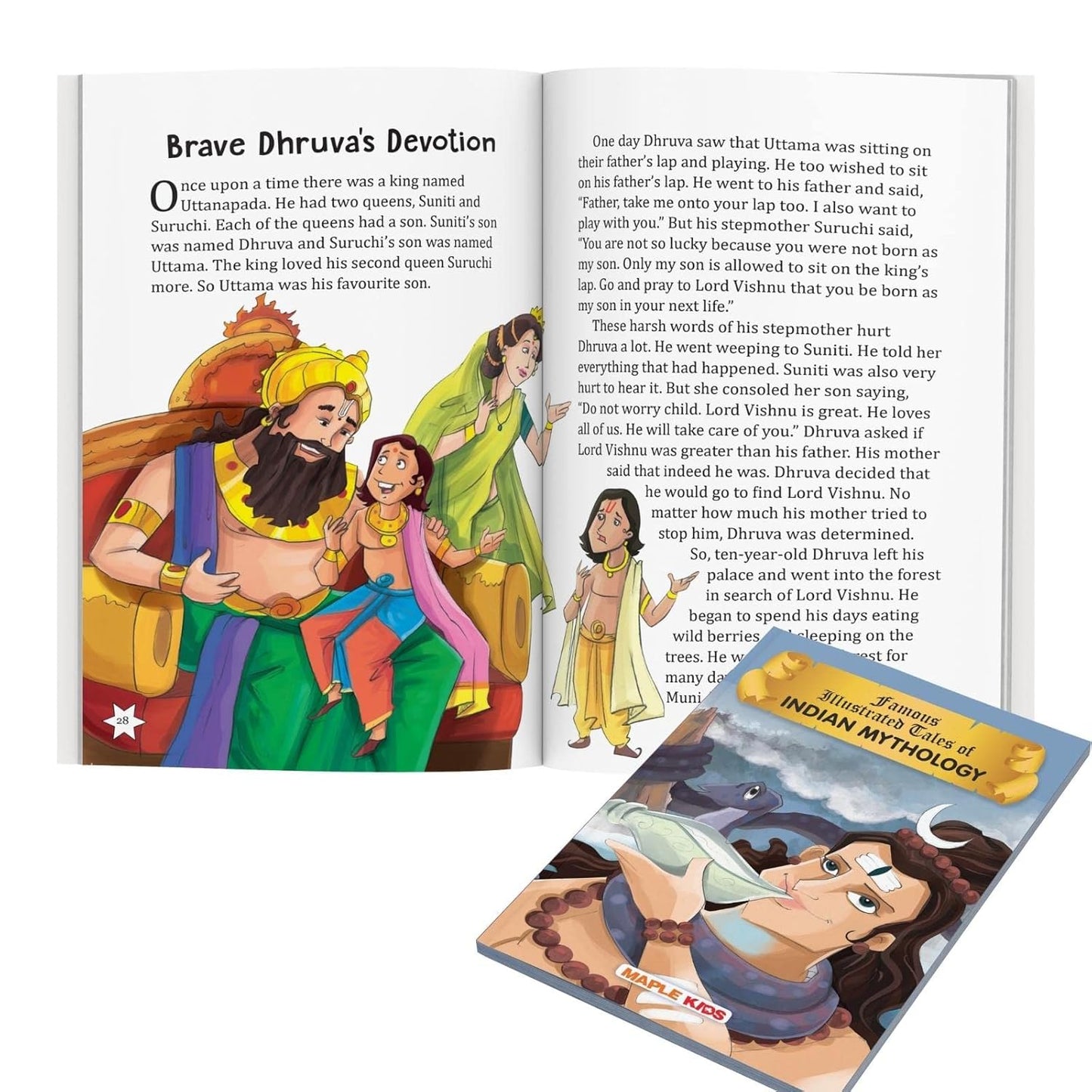 Maple Famous Illustrated Tales of Indian Mythology - Story Book for Kids - Bedtime Stories. Paperback