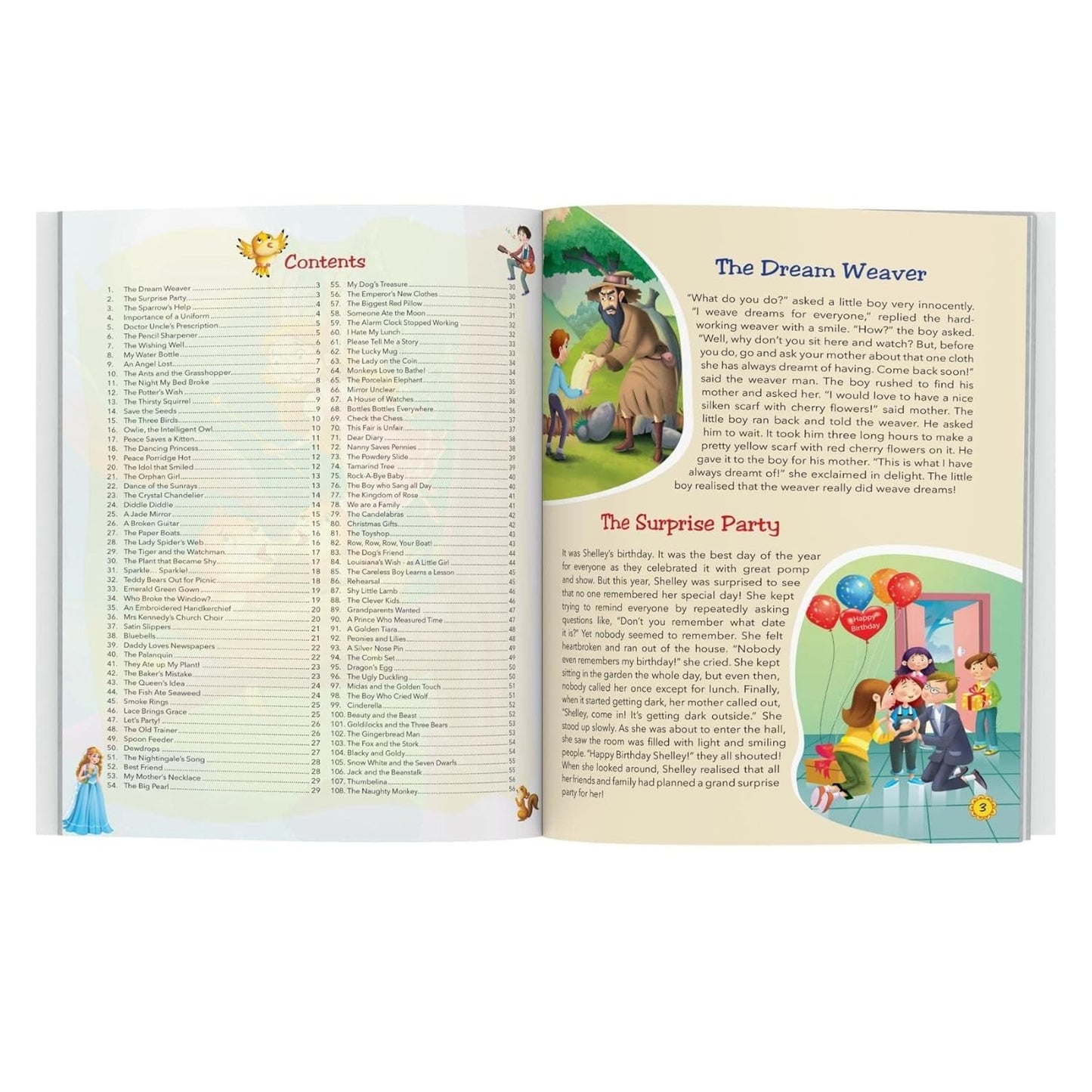 Maple 108 Bedtime Stories (Illustrated) - Story Book for Kids - English Short Stories for Children - Read Aloud to Infants, Toddlers