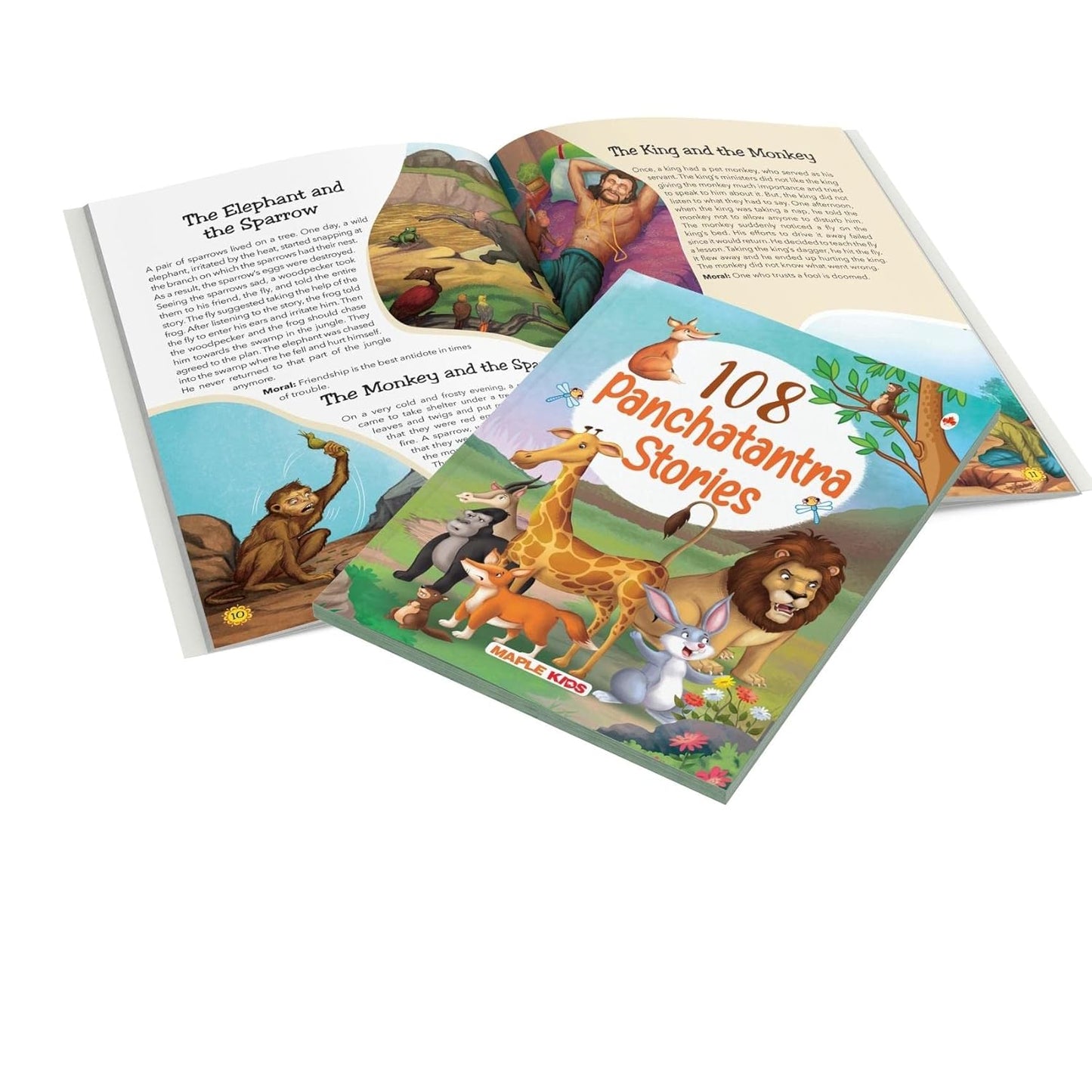 Maple 108 Panchatantra Stories (Illustrated) - Story Book for Kids - English Short Stories