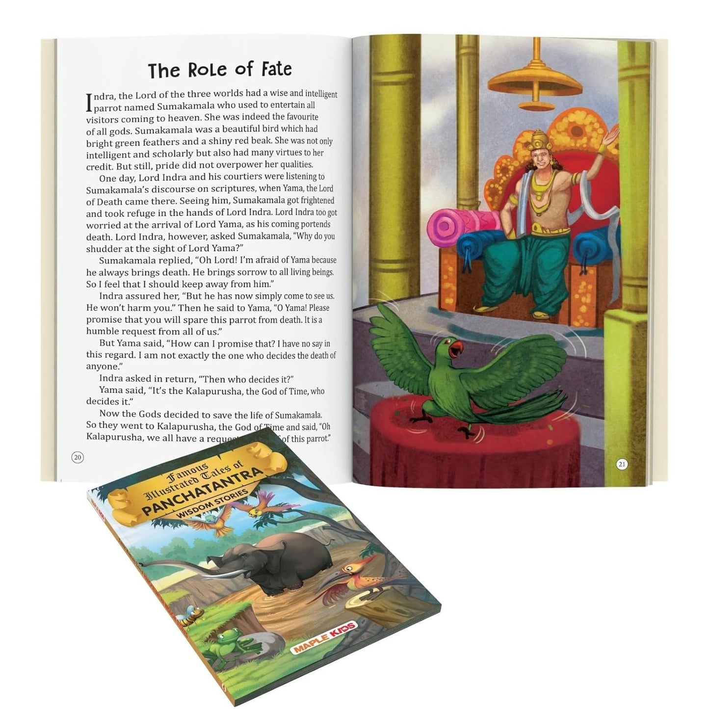 Maple Famous Illustrated Tales of Panchatantra - Wisdom Stories - Story Book for Kids - English Short Stories with Colourful Pictures. Paperback