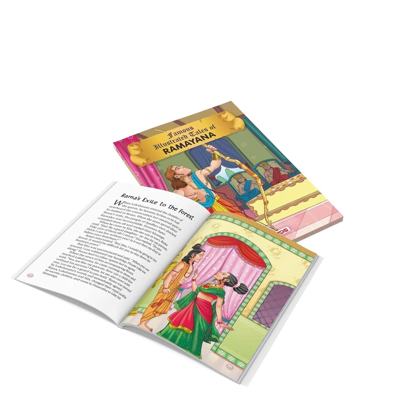 Maple Famous Illustrated Tales of Ramayana - Story Book for Kids - English Short Stories with Colourful Pictures. Paperback
