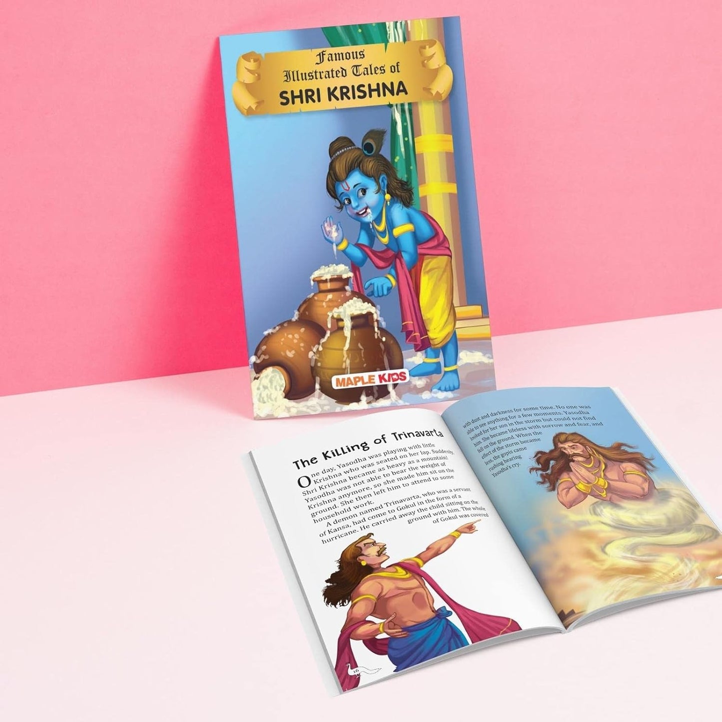 Maple Famous Illustrated Tales of Shri Krishna - Story Book for Kids - English Short Stories with Colourful Pictures. Paperback