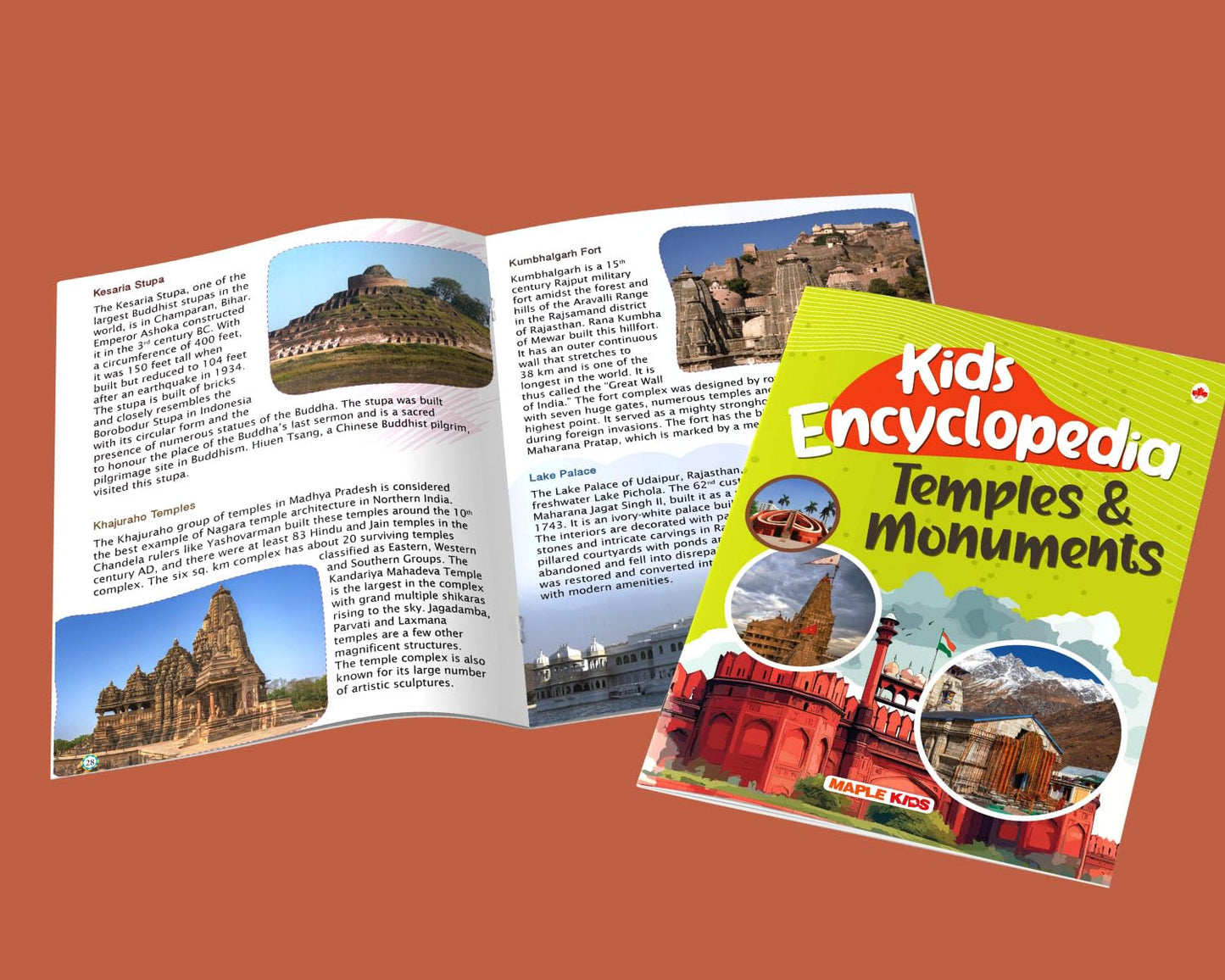 Maple Kids Encyclopedia - Temples and Monuments - Knowledge Book for Kids - Picture Book for Kids. Paperback