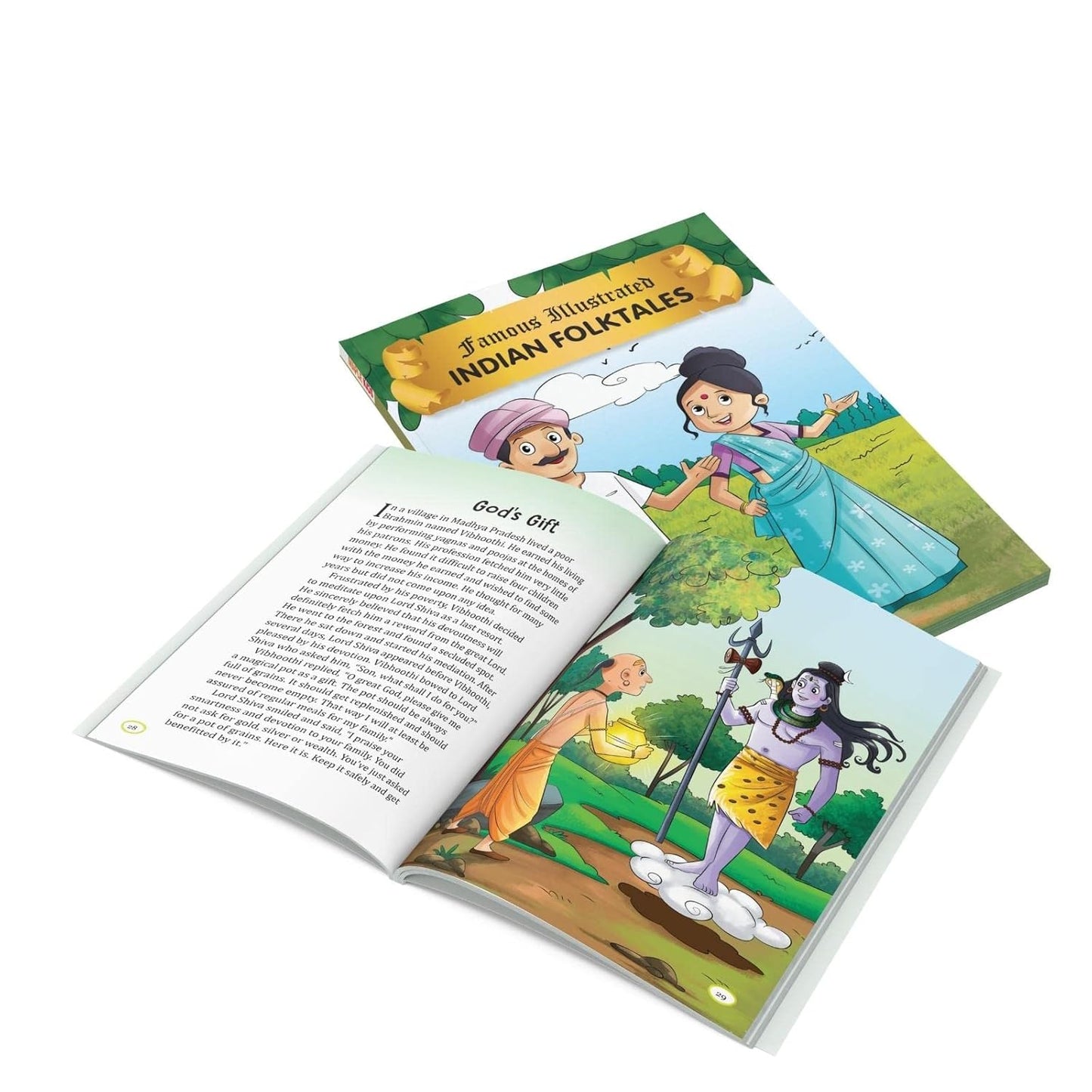 Maple Famous Illustrated India Folktales - Bedtime Stories - Children Story Book - Book for Kids 6+ Years Old. Paperback