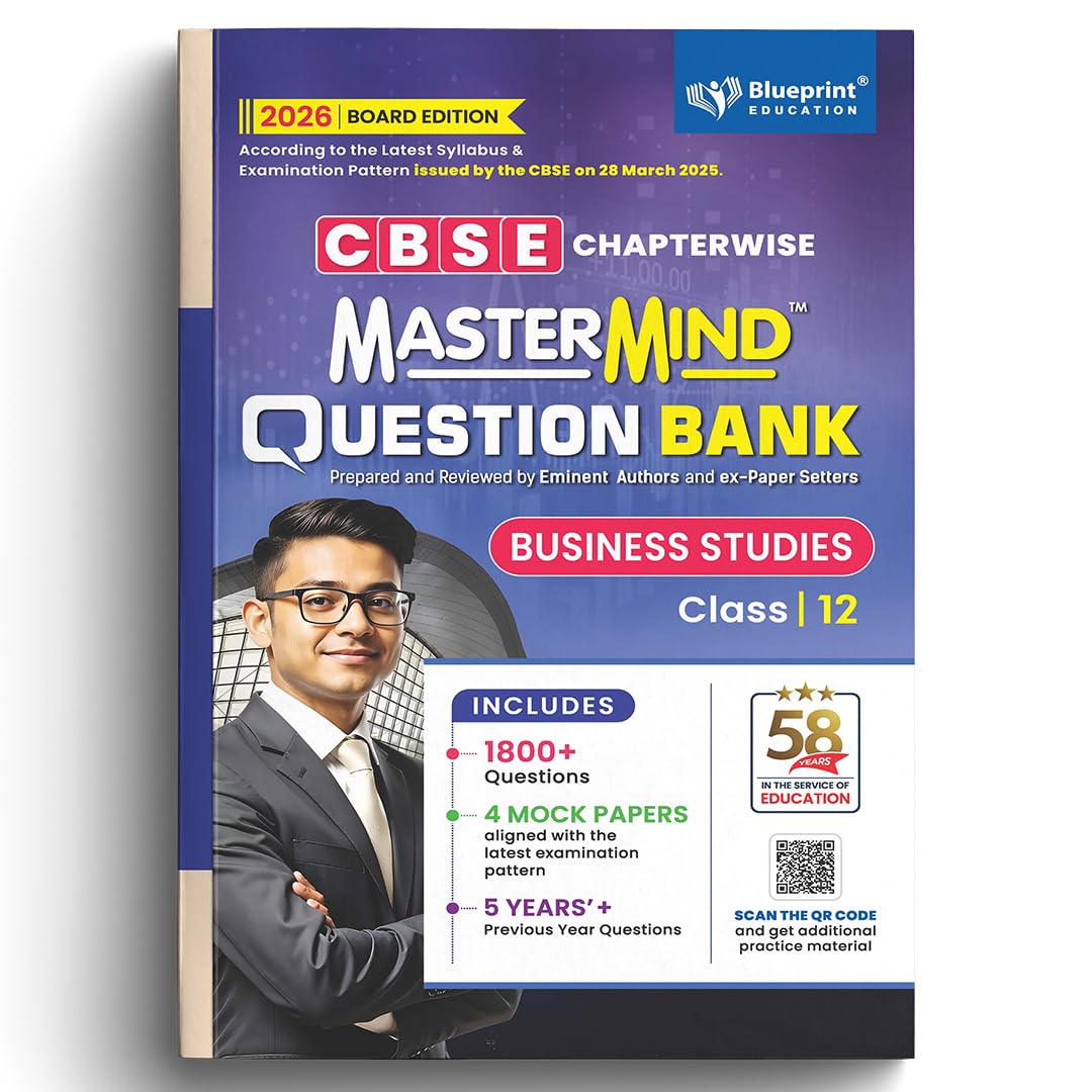 Blueprint Mastermind Question Bank Class 12 Business Studies and Economics. Set of 2 Books for 2025-26 Examination - Paperback