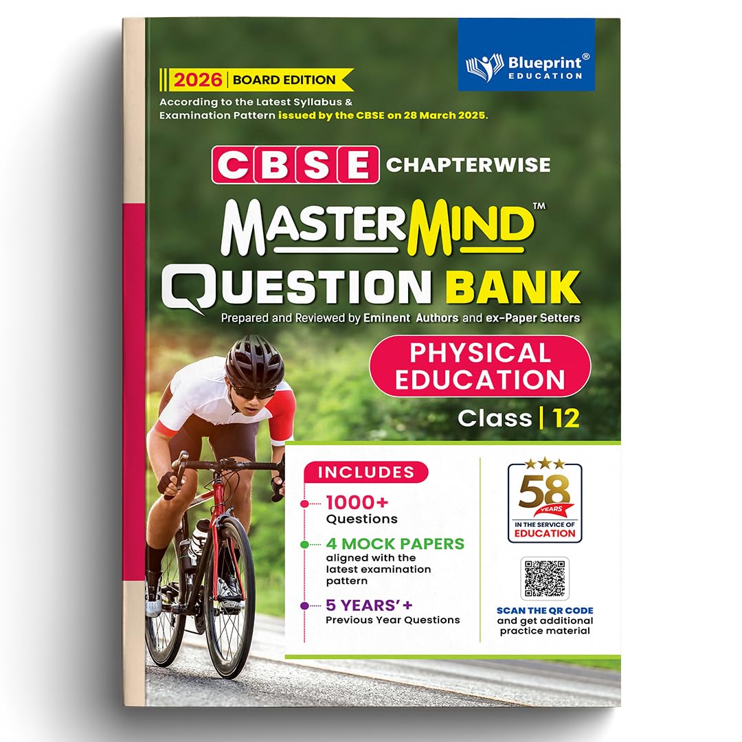 MasterMind Physical Education CBSE Question Bank Class 12 Latest Pattern for 2026 Examination - Paperback