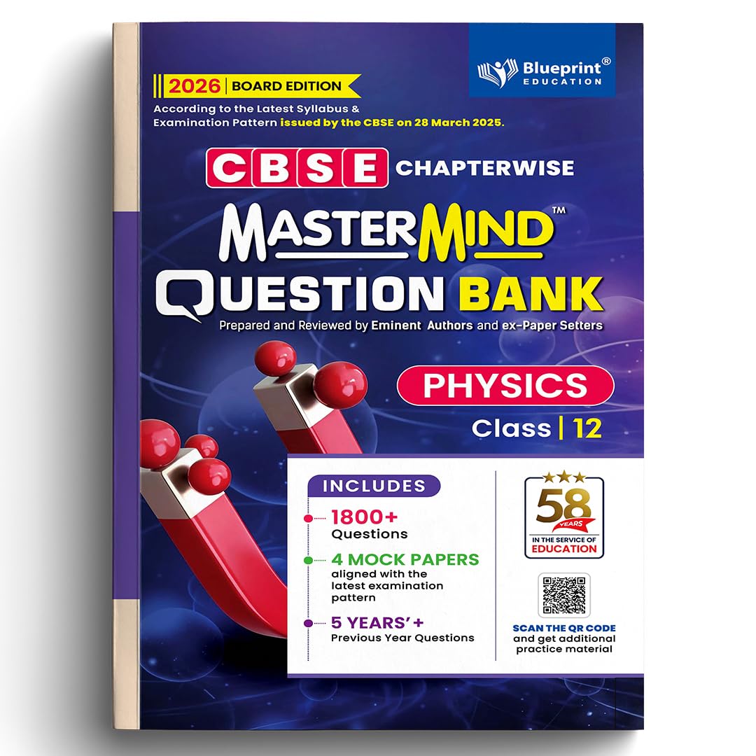 Blueprint Mastermind Question Bank Class 12 Physics, Chemistry and Biology. Set of 3 Books for 2025-26 Examination - Paperback