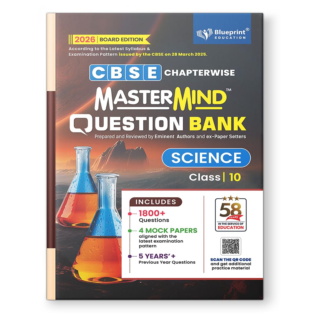 MasterMind Science CBSE Question Bank Class10 Latest Pattern for 2025-26 Examination - Paperback