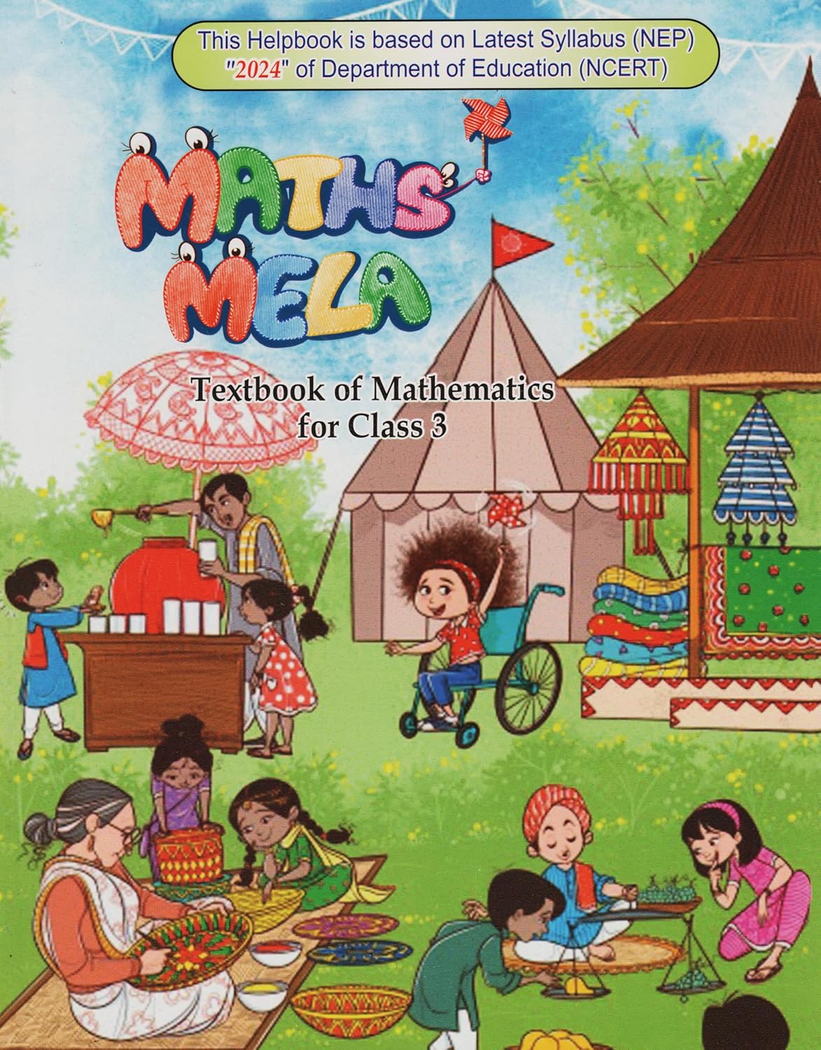 NCERT Math's Mela, Veena, Santoor & Our Wondrous World Textbook For Class 3 (Set of 4 Books) - Latest Edition