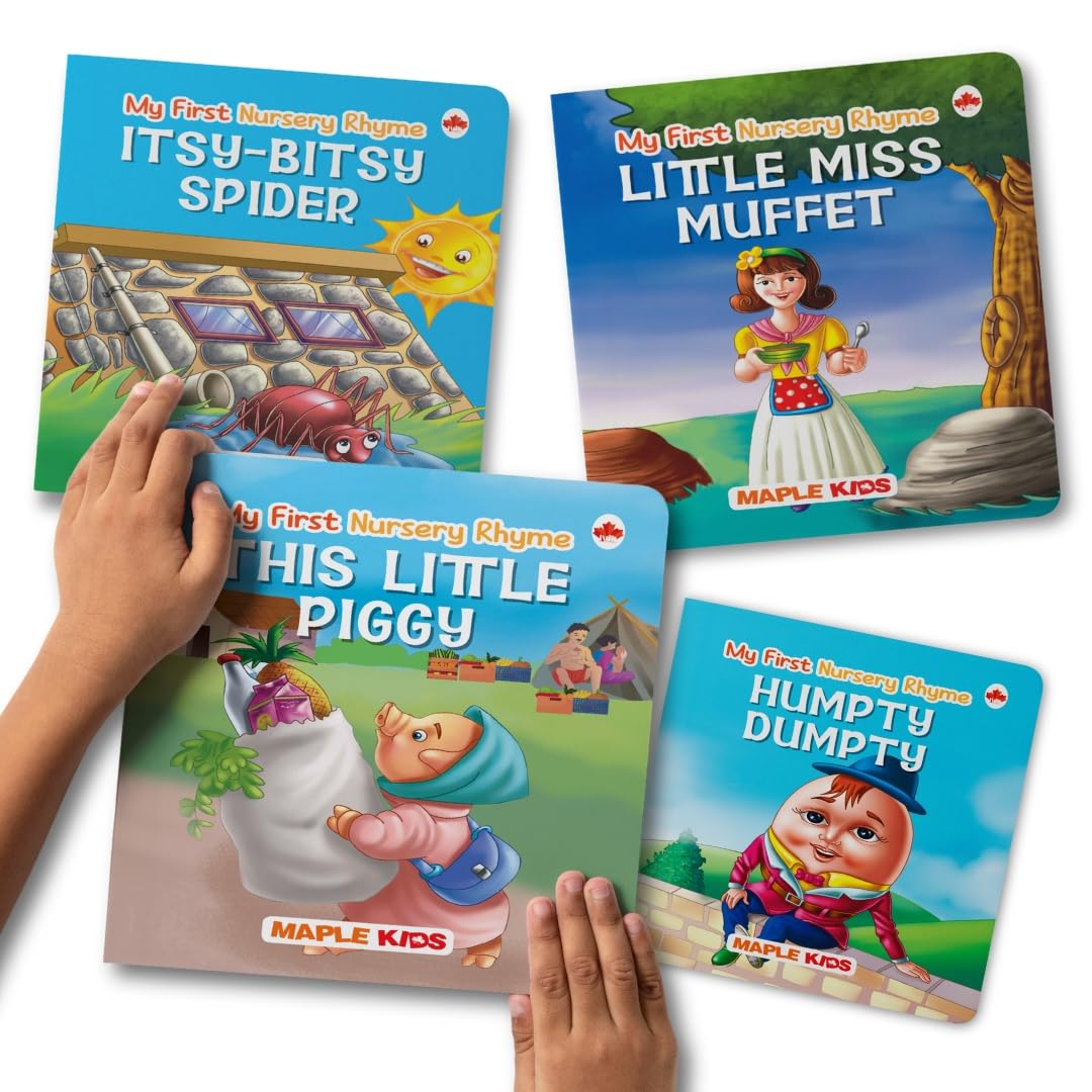 Maple My First Illustrated Library Nursery Rhymes - Board Books - Set of 6 Books