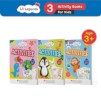 Oswaal Lil Legends Preschool Activity Books - Set of 3 Books
