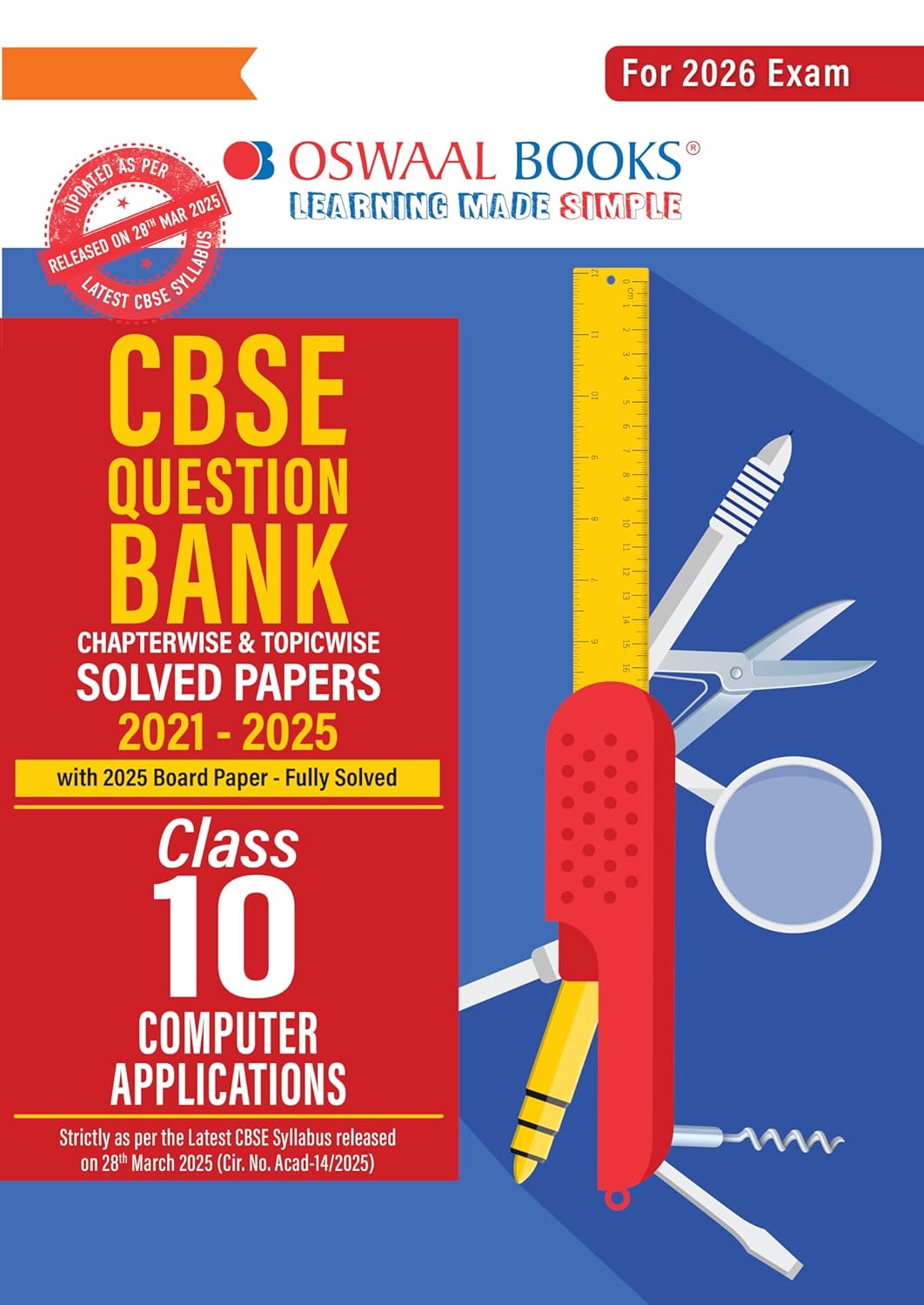 Oswaal CBSE Question Bank Computer Application For Class 10 - Latest for 2026 Board Exams