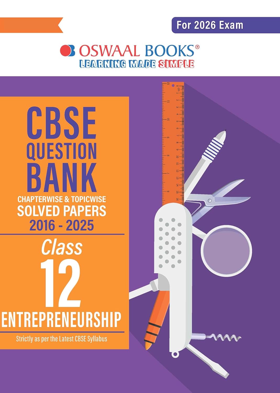 Oswaal CBSE Question Bank Entrepreneurship For Class 12 - Latest for 2026 Board Exams