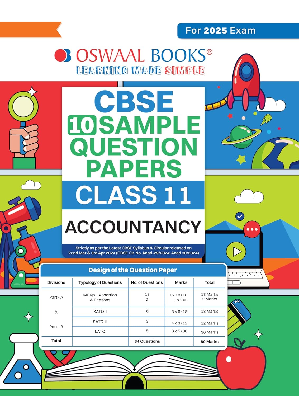 Oswaal CBSE Sample Question Papers Accountancy for Class 11 - Latest for 2025 Board Exam's