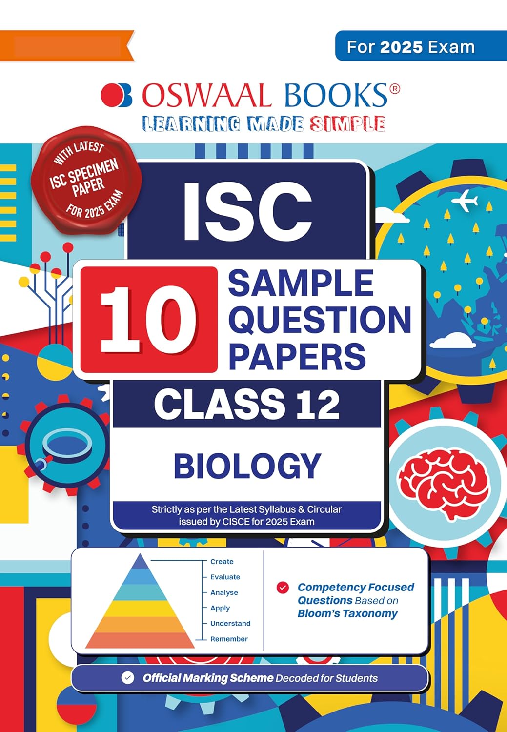 Oswaal ISC 10 Sample Question Papers Biology For Class 12 - Latest for 2025 Board Exam's