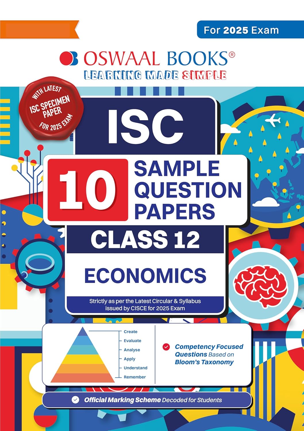 Oswaal ISC 10 Sample Question Papers Economics For Class 12 - Latest for 2025 Board Exam's