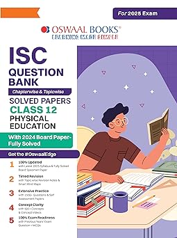 Oswaal ISC Question Bank Physical Education For Class 12 - Latest for 2024-25 Session