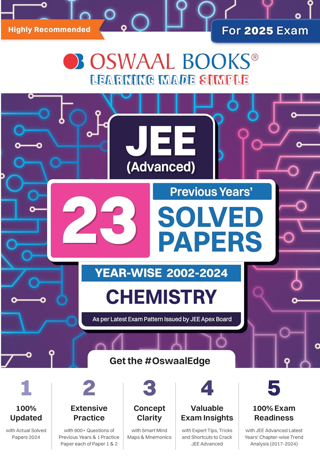 Oswaal JEE Advanced 23 Years' Year-Wise Solved Papers (2002-2024) Chemistry - For 2025 Exam - Paperback