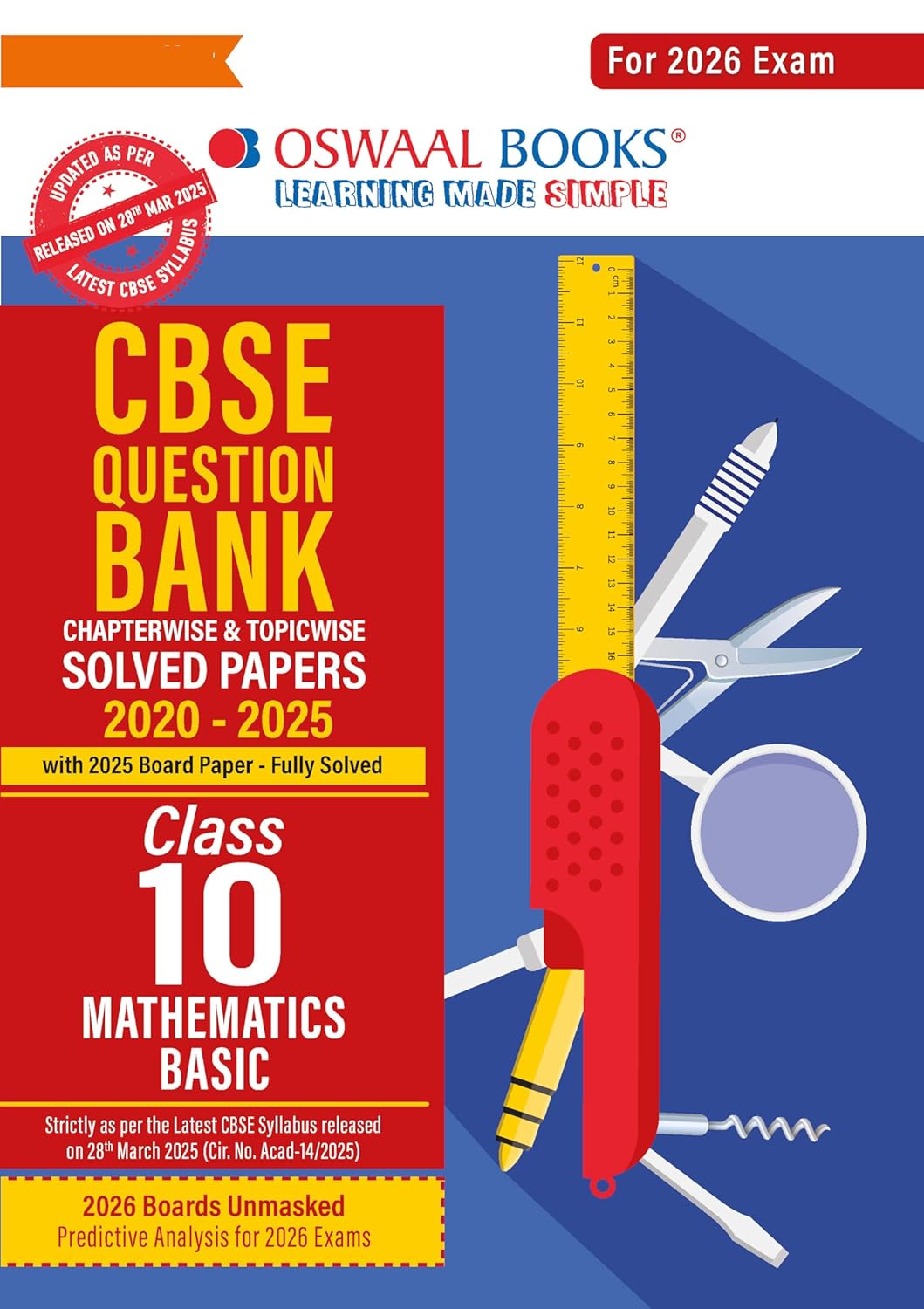 Oswaal CBSE Question Bank Mathematics Basic For Class 10 - Latest for 2026 Board Exams