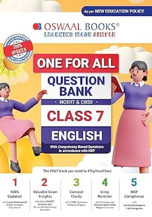 Oswaal CBSE & NCERT One for All Question Bank English For Class 7 - For 2025 Examination