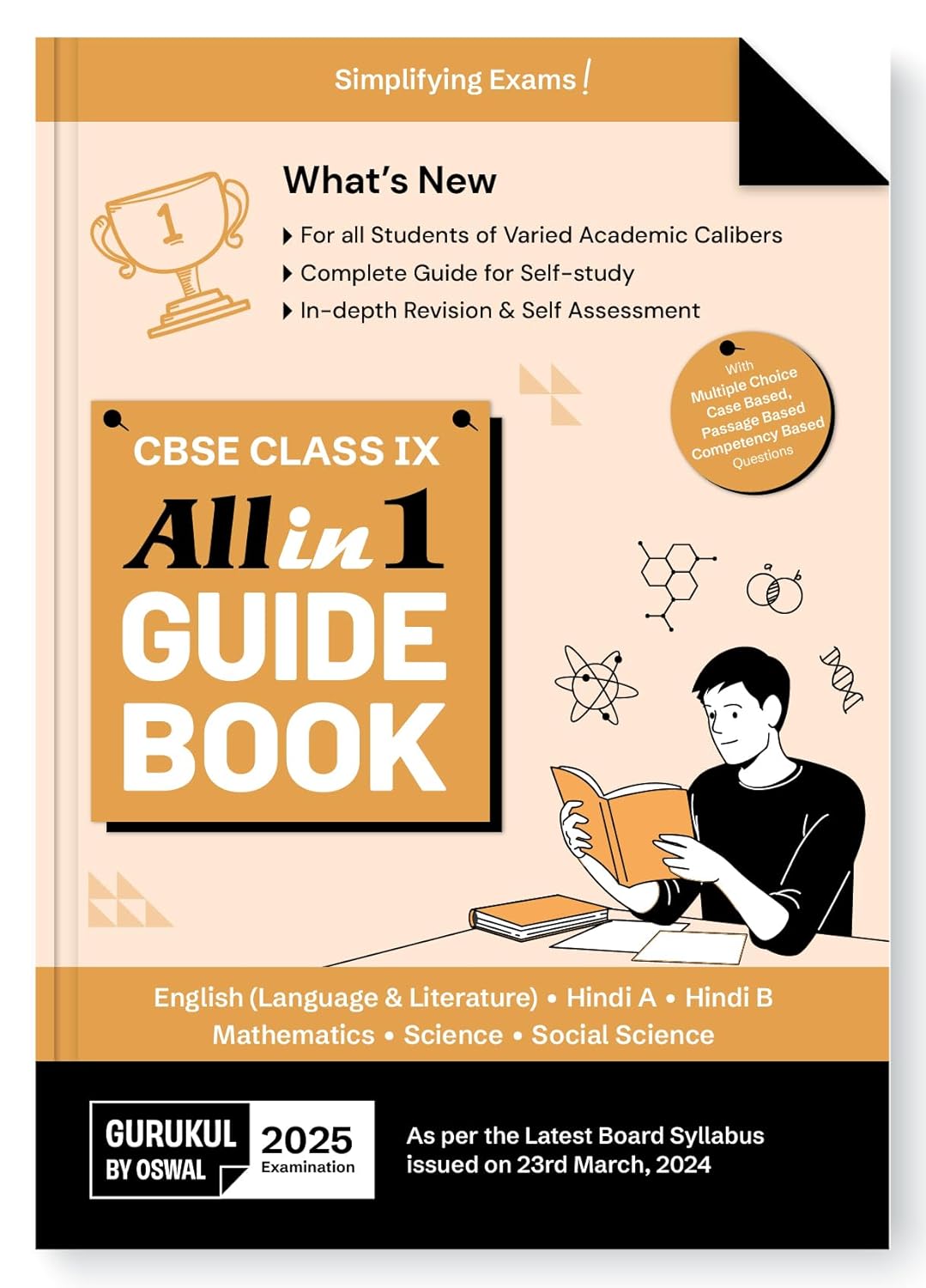Oswal Gurukul All in One Guide CBSE Question Bank Class 9 for 2025-26. Paperback