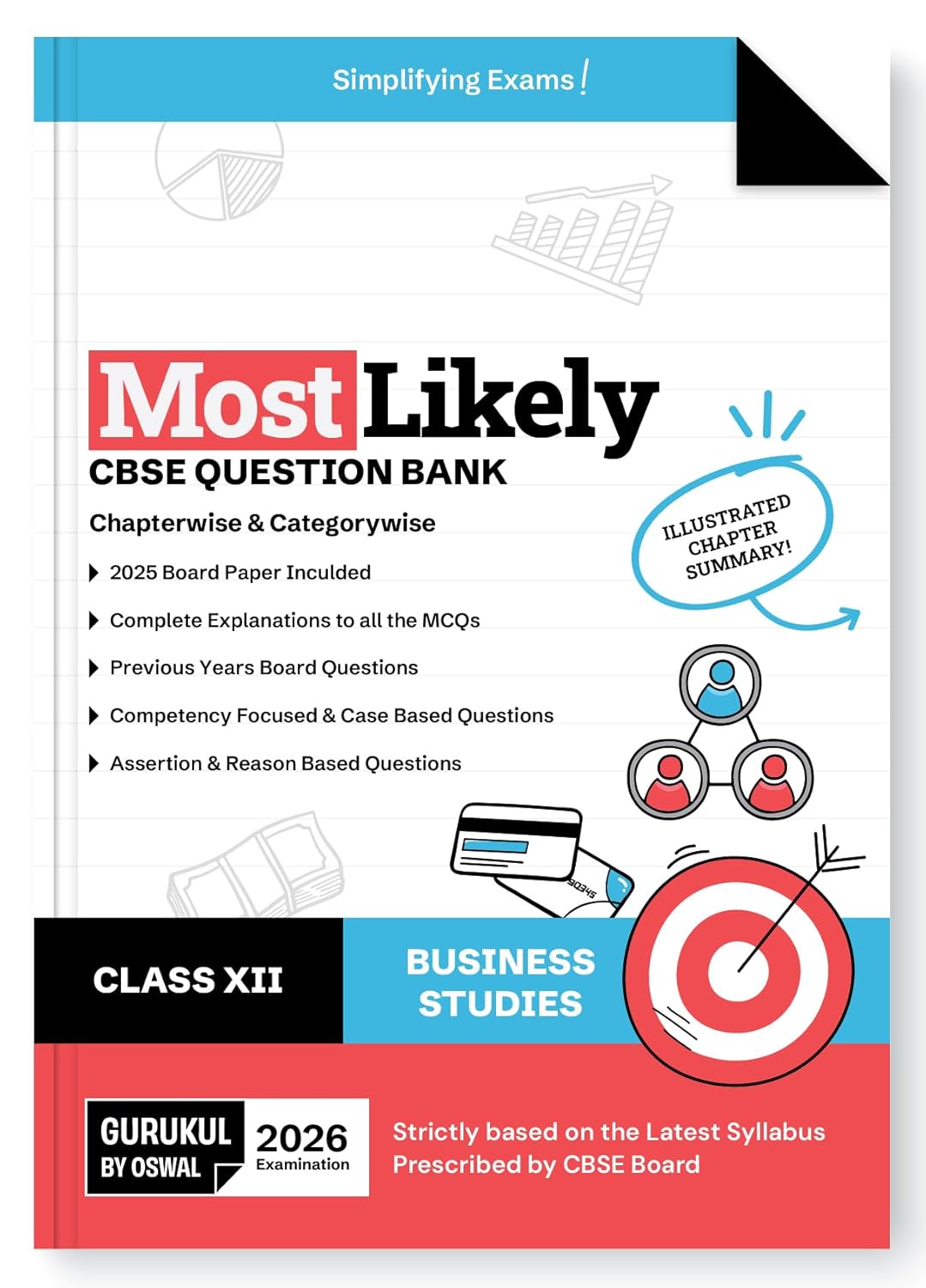 Oswal Gurukul Business Studies Most Likely CBSE Question Bank Class 12 for 2026. Paperback