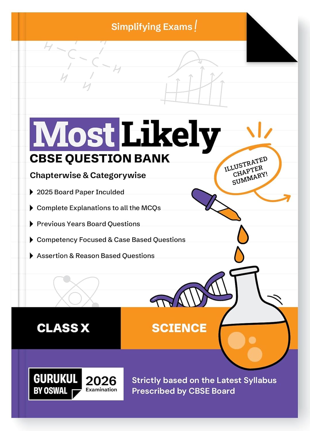Oswal Gurukul Science Most Likely CBSE Question Bank Class 10 - Latest for the examination 2026