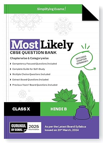 Oswal Gurukul Hindi Course B Most Likely CBSE Question Bank Class 10 - Latest for the examination 2026