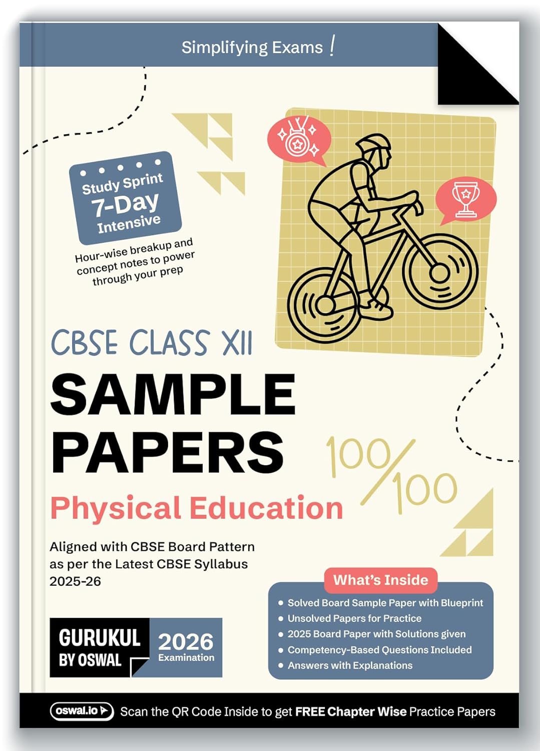 Oswal Gurukul CBSE Sample Question Papers Physical Education for Class 12 - Latest for 2026 Examination