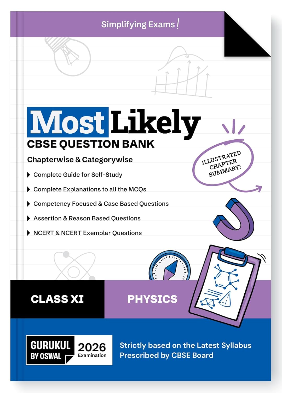 Oswal Gurukul Physics Most Likely CBSE Question Bank Class 11 for 2026. Paperback