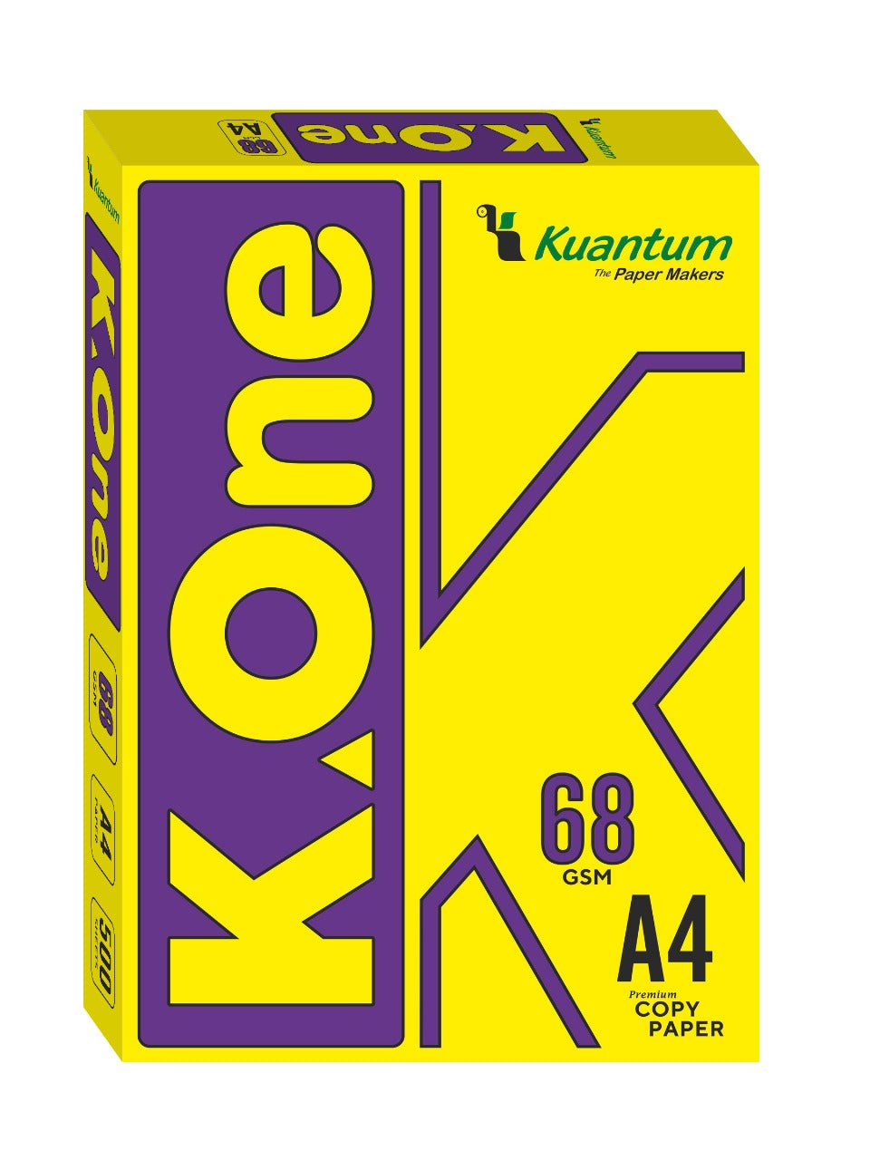 Kuantum A4 Premium Copy Paper (68 GSM) - (Pack of 6 Ream)