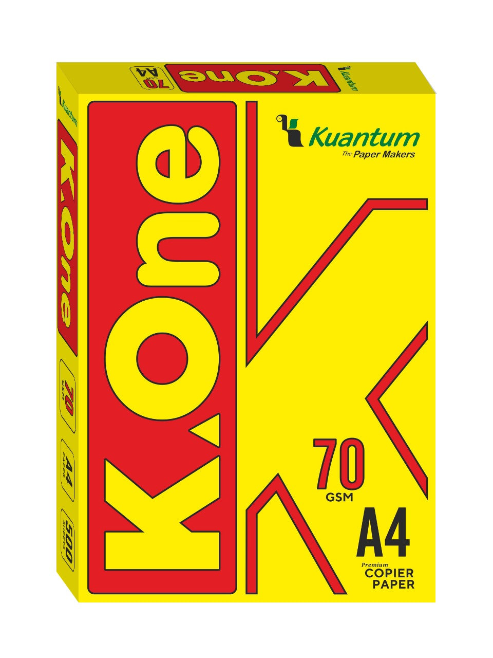 Kuantum A4 Premium Copy Paper (70 GSM) - (Pack of 4 Ream)