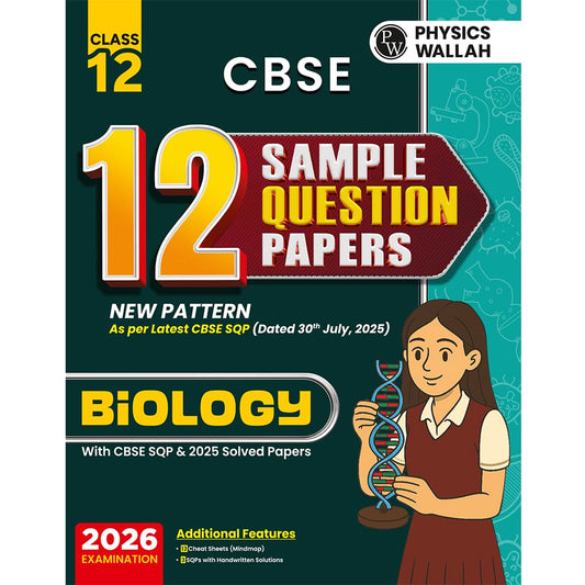 Physics Wallah (PW) CBSE 12 New Pattern Sample Question Papers Biology for Class 12 -  Latest For 2026 Examination - Paperback
