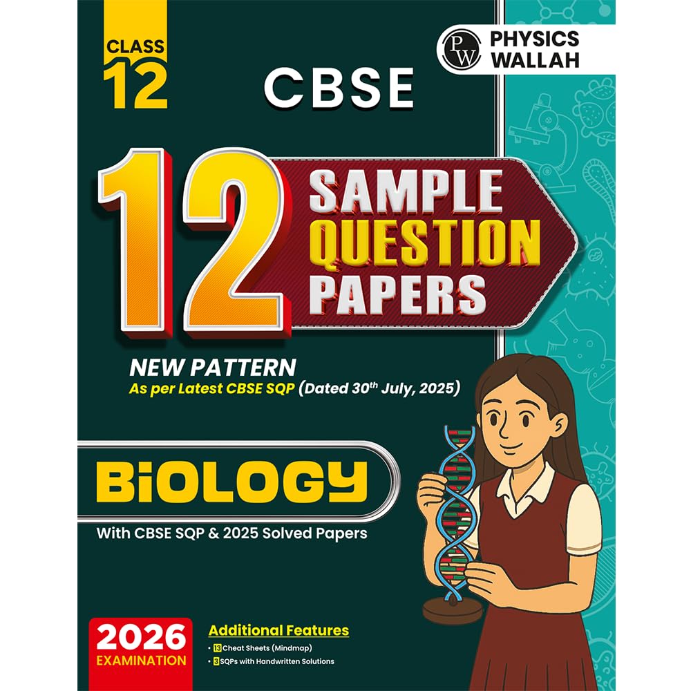 Physics Wallah (PW) CBSE 12 New Pattern Sample Question Papers Biology for Class 12 -  Latest For 2026 Examination - Paperback