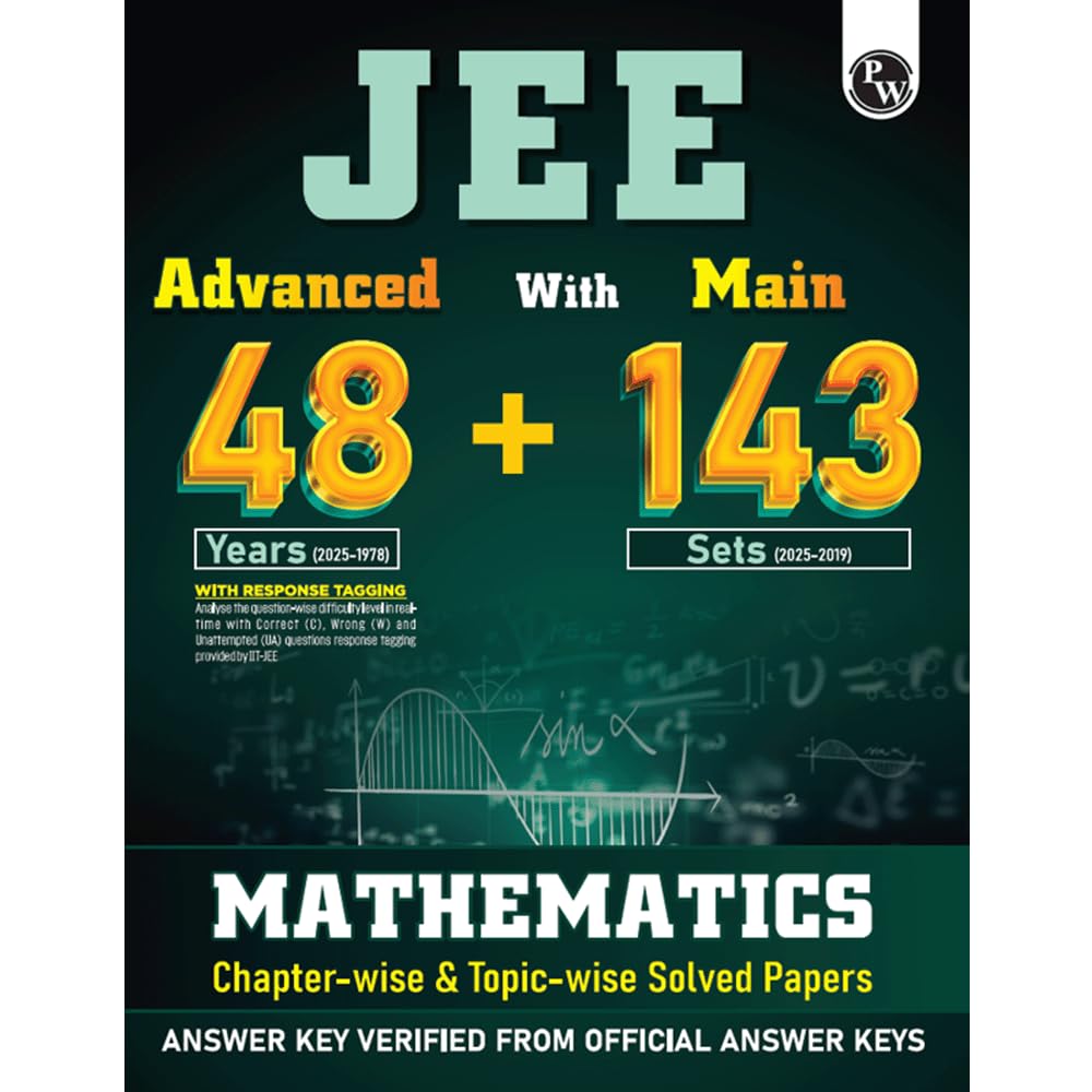 Physics Wallah (PW) JEE Advanced 48 Years (2025-1978) with JEE Main 143 Sets PYQs (2025-2019) Mathematics I Chapterwise and Topicwise Solved Papers For JEE 2026 Examination