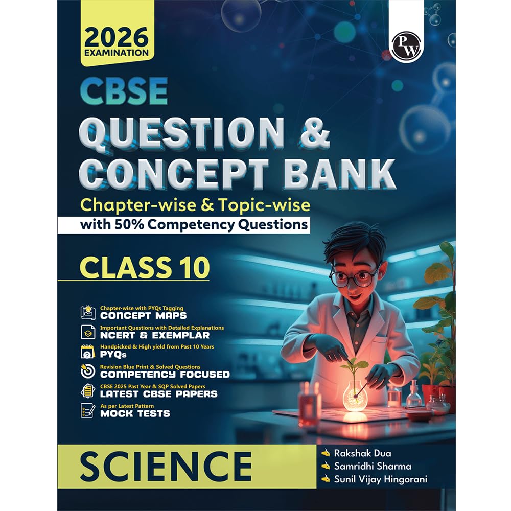 Physics Wallah (PW) CBSE Question Bank Science & Mathematics For Class 10 (Set of 2 Books) - Latest For 2026 Examination