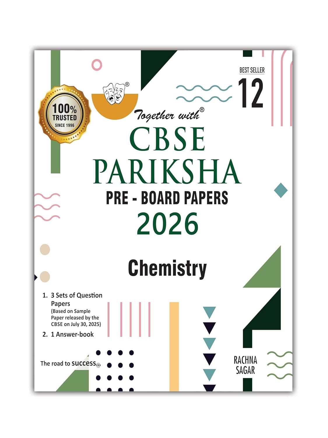 Together with CBSE Pariksha Pre-Board Papers Chemistry for Class 12 - Latest For 2026 Session - Paperback