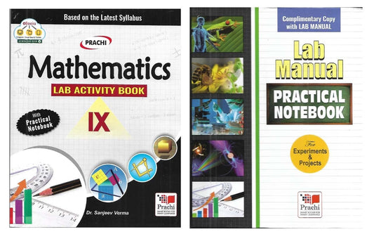 Prachi Mathematics Lab Manual with Practical Notebook for Class 9 - For 2025 -26 Examination. Paperback