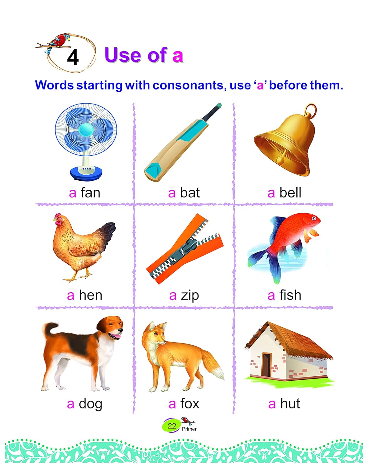 Unique English B (Vowels Book For Kids English Speaking Book For Kids Nursery Book English Alphabet and Words Book English Fun Book - 2 to 5 Year)