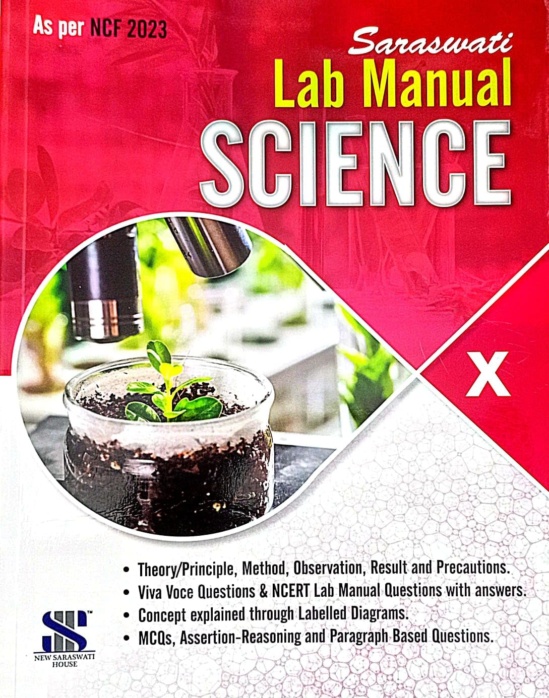 Saraswati Science Lab Manual for Class 10 - Latest for 2025 Session. Paperback (As per NCF 2023)