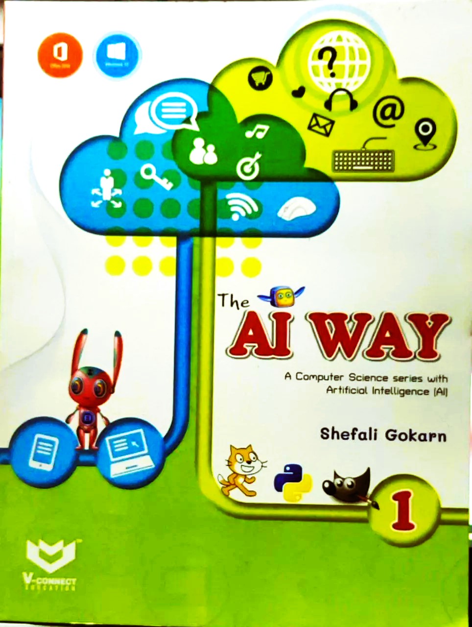 V Connect - The AI Way Computer Science for Class 1 - Latest for 2025 Session. Paperback