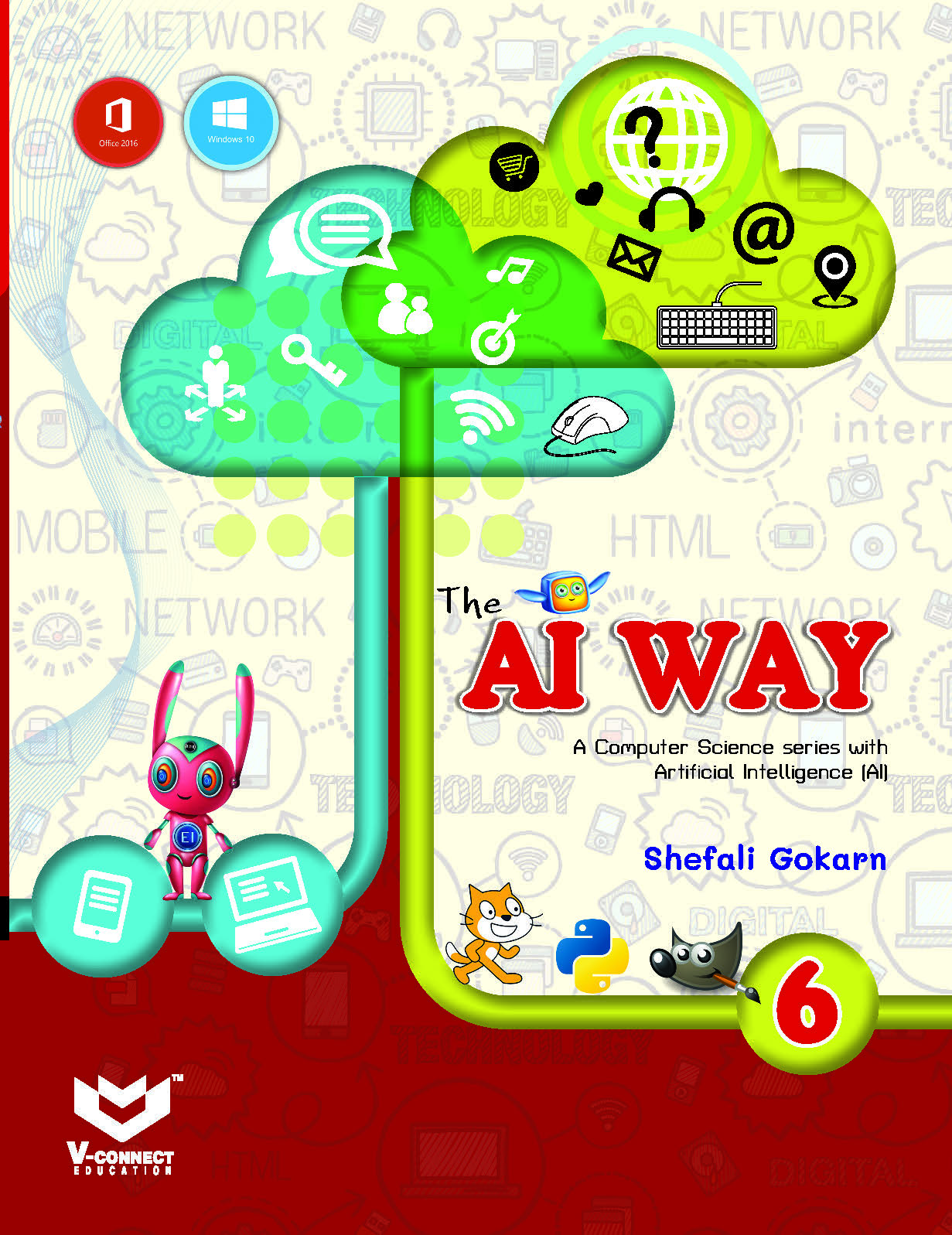V Connect - The AI Way Computer Science for Class 6 - Latest for 2025 Session. Paperback