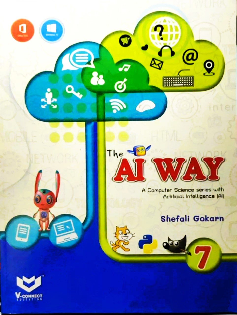 V Connect - The AI Way Computer Science for Class 7 - Latest for 2025 Session. Paperback