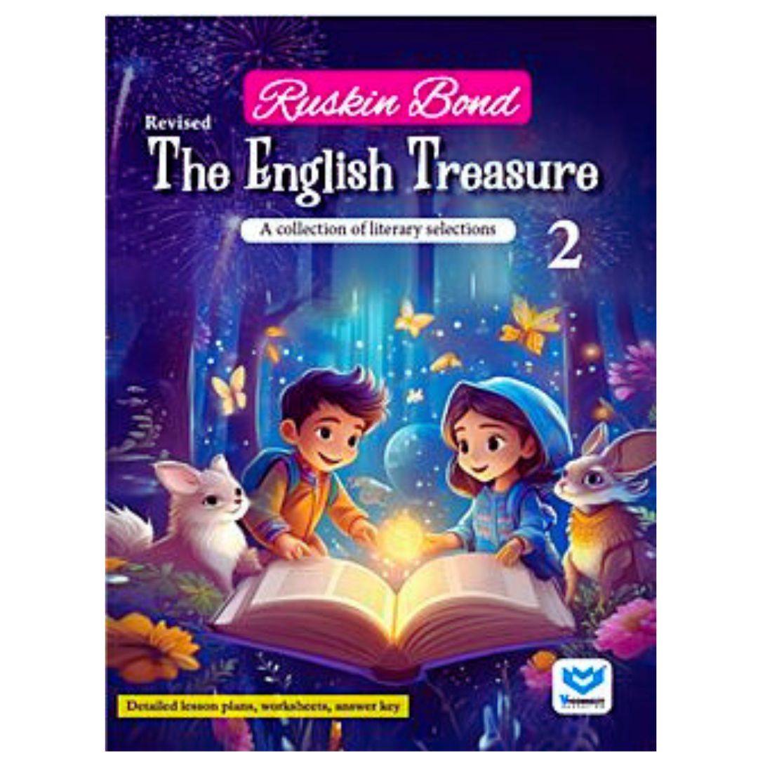 V Connect - Ruskin Bond The English Treasure (A Collection of Literary Selections) for Class 2 (Revised Edition) - Latest for 2025 Examination. Paperback