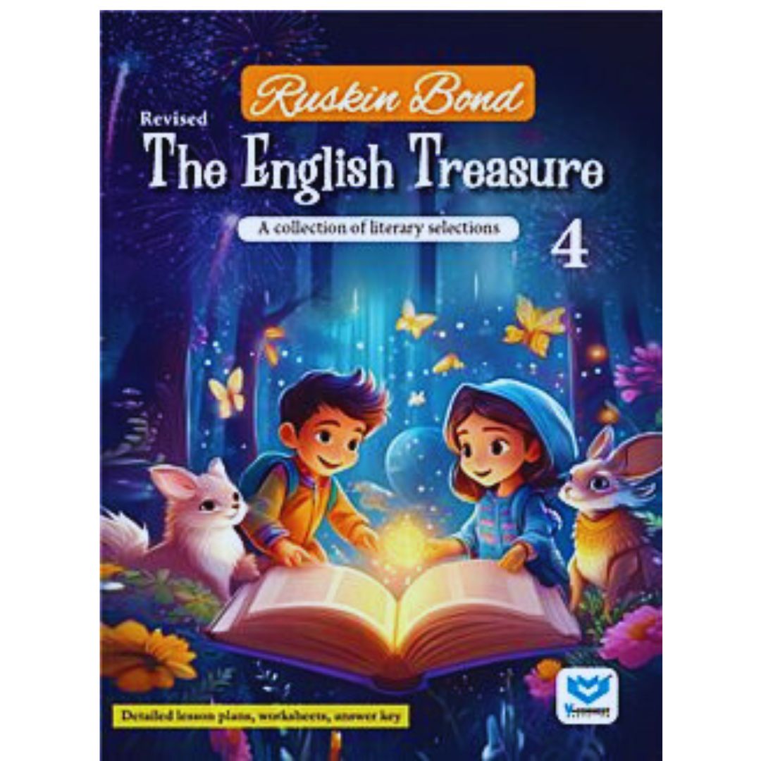V Connect - Ruskin Bond The English Treasure (A Collection of Literary Selections) for Class 4 (Revised Edition) - Latest for 2025 Examination. Paperback
