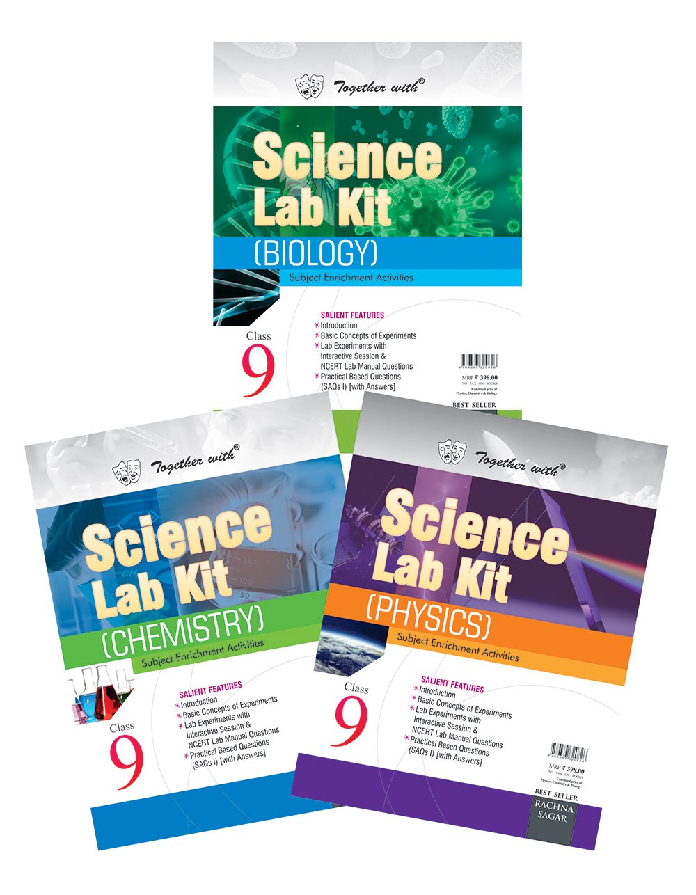 Together With Science Lab Kit (Physics + Chemistry + Biology) For Class 9 - Latest for 2025-26 Session. (Paperback)