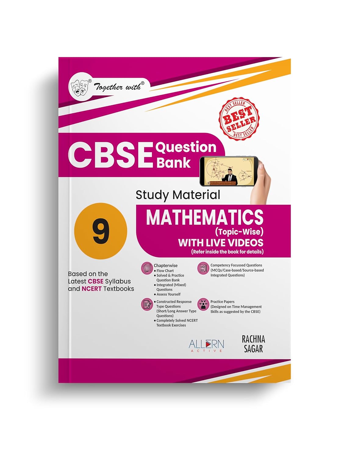 Together With CBSE Question Bank (Study Material) Mathematics For Class 9 - Latest for 2025-26 Session